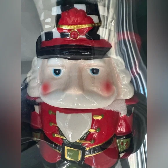 Nutcracker Ceramic Mug Mackenzie-Childs Inspired Christmas Holiday Checkered set - Picture 5 of 5